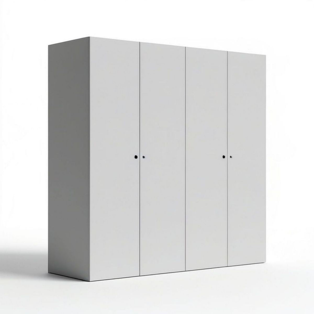 Drehtürenschrank mit 4 Türen, Weiss, 200 x 60 x 200 cm